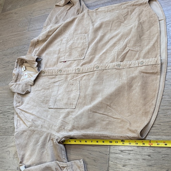 Levi's Women’s Beige Corduroy Shirt Size XL - Picture 7 of 11